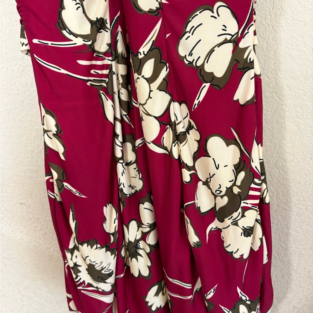 Boutique Floral Red & Cream Fit-and-Flare Swimsuit with Built in Shorts Size XL - Picture 13 of 15
